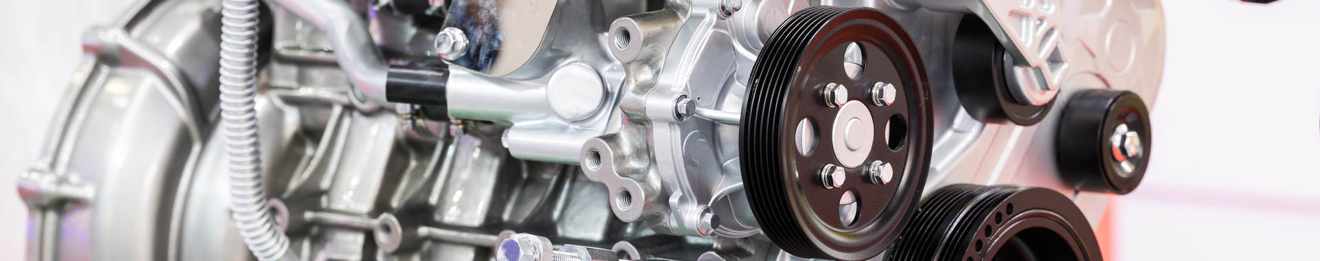 A close up of a car engine