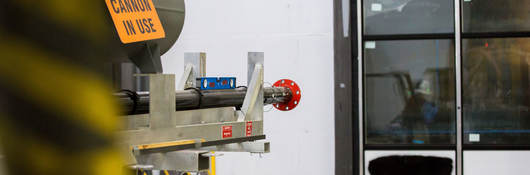 Tests being conducted at Northbrook Fenestration Laboratory